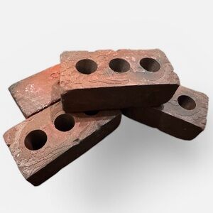 2 Mini Brick Pen Holders Set of 2  • 3 Hole Industrial Desk Organizers 3D Print